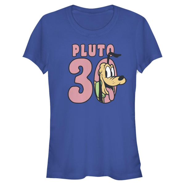 Disney Classics - Mickey Mouse - Pluto Smiles - Women's T-Shirt - Royal blue - Front