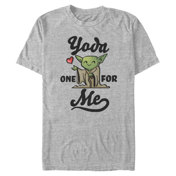 Star Wars - Yoda For - Men's T-Shirt - Heather grey - Front