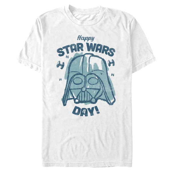 Star Wars - The Mandalorian - Darth Vader Day Of Reckoning - Men's T-Shirt - White - Front