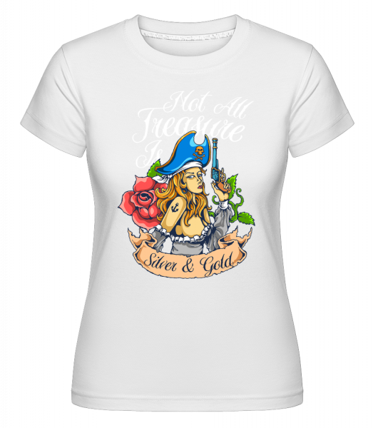 Pirate Tale -  Shirtinator Women's T-Shirt - White - Vorn