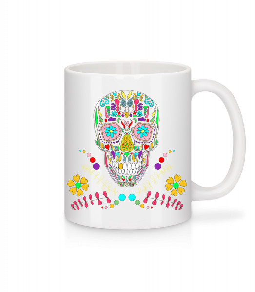 Colorful Skull - Mug - White - Vorn