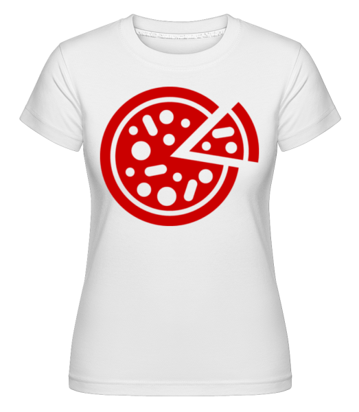 Pizza Comic -  Shirtinator Women's T-Shirt - White - Front