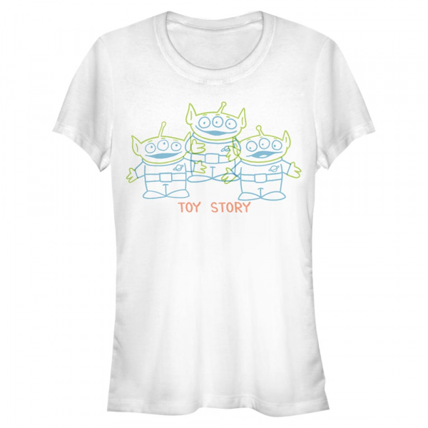 Disney - Toy Story - Aliens Scribble - Women's T-Shirt - White - Front