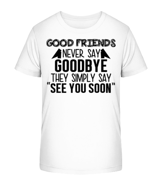 See You Soon - Kid's Bio T-Shirt Stanley Stella - White - Front