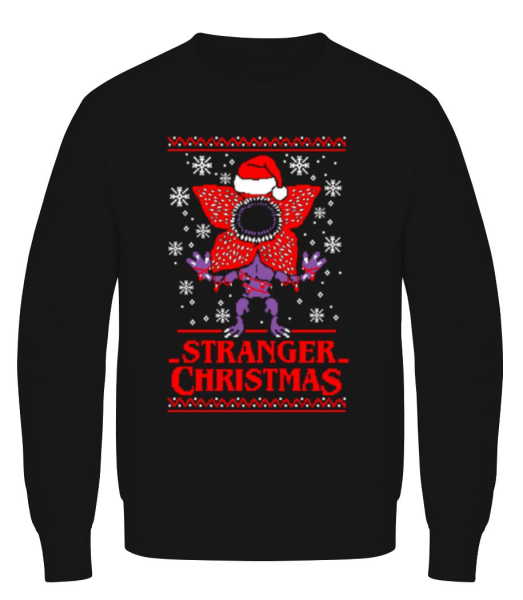 Ugly Stranger Christmas - Men's Sweatshirt - Black - Front