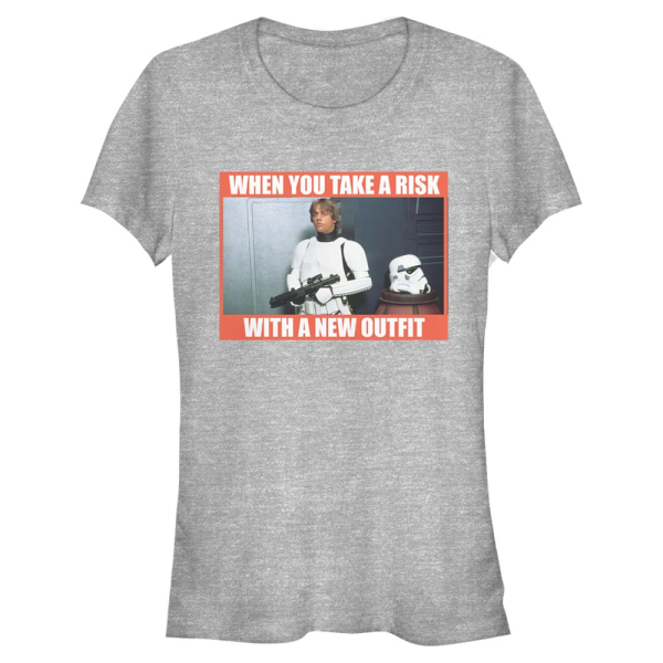Star Wars - Luke Skywalker New Outfit - Women's T-Shirt - Heather grey - Front
