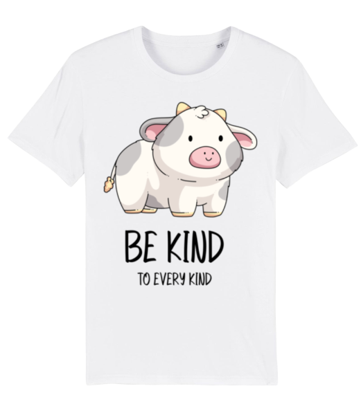 Be Kind To Every Kind - Men's Organic T-Shirt Stanley Stella - White - Front