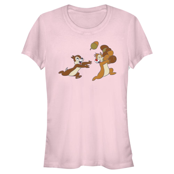 Disney Classics - Chip 'n Dale - Chip and Dale Acorn Big Characters - Women's T-Shirt - Pink - Front
