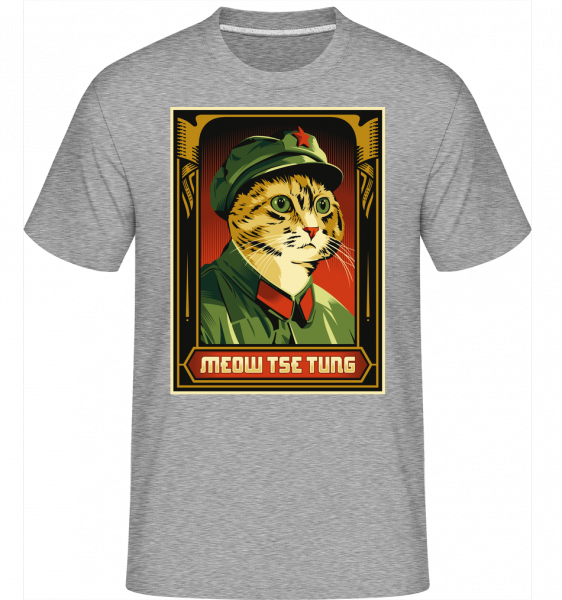 Meow Tse Tung -  Shirtinator Men's T-Shirt - Heather grey - Vorn