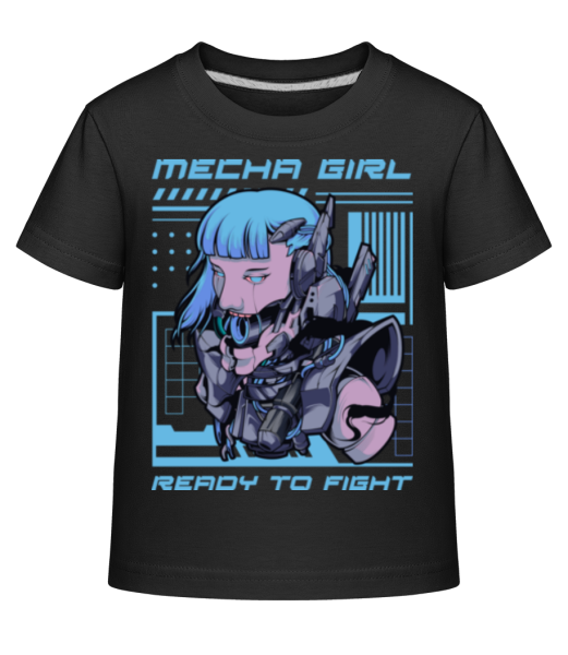 Mecha Girl - Kid's Shirtinator T-Shirt - Black - Front