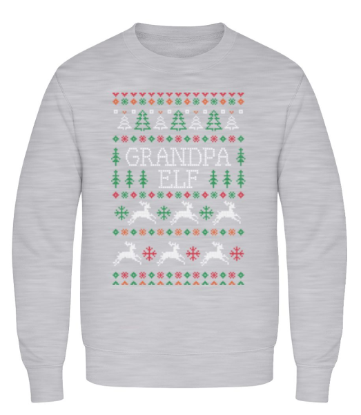 Grandpa Elf - Men's Sweatshirt - Heather grey - Front