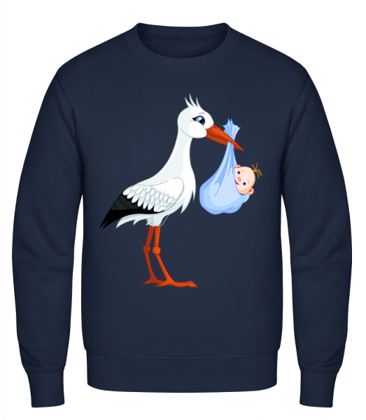 Stork Brings Baby - Classic Set-In Sweatshirt - Navy - Vorn