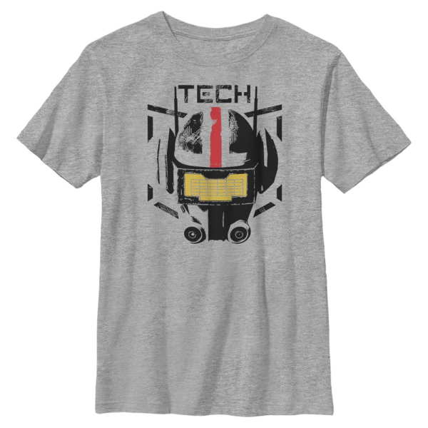 Star Wars - The Bad Batch - Big Face Tech - Kids T-Shirt - Heather grey - Front