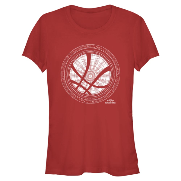 Marvel - Doctor Strange - Logo Sanctum Sanctorum Icon White - Women's T-Shirt - Red - Front