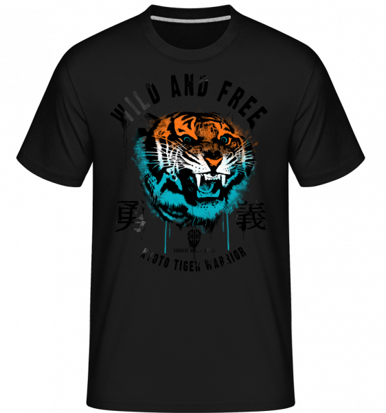 Wild And Free Tiger -  Shirtinator Men's T-Shirt - Black - Vorn