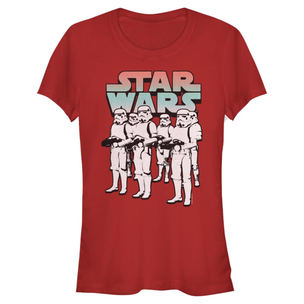 Star Wars - Stormtrooper Marching Orders w 3 Shadow - Women's T-Shirt - Red - Front