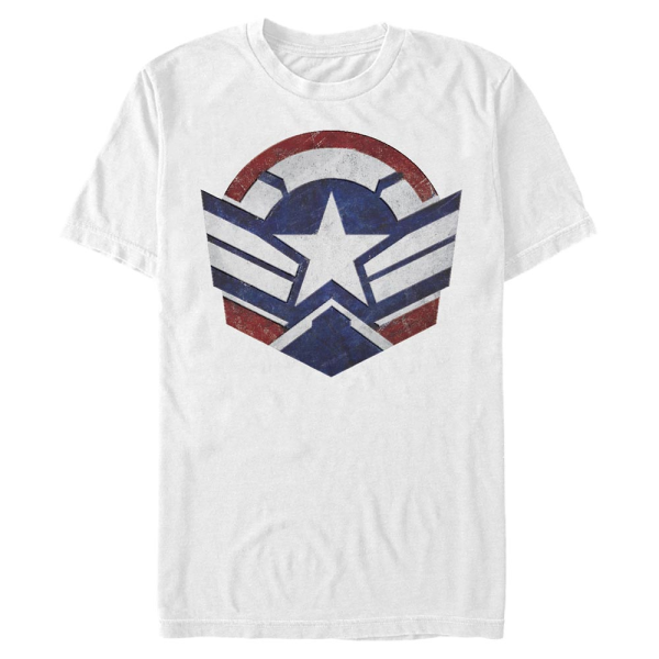 Marvel - The Falcon and the Winter Soldier - Captain America Wings - Men's T-Shirt - White - Front