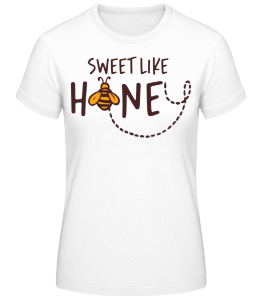 Sweet Like Honey - Women's Basic T-Shirt - White - Front