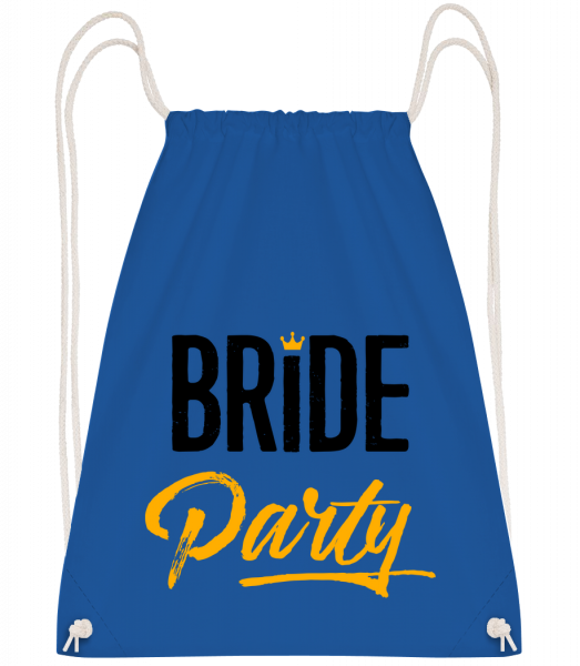Bride Party - Drawstring Backpack - Royal blue - Vorn