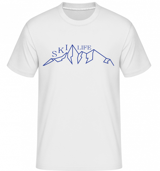 Ski Life Mountains -  Shirtinator Men's T-Shirt - White - Vorn