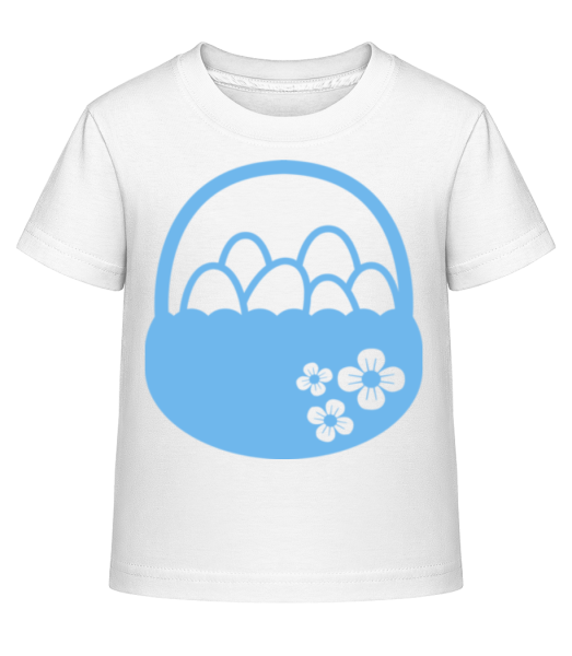 Easter Basket Icon - Kid's Shirtinator T-Shirt - White - Front