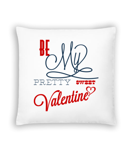Be My Valentine - Cushion - White - Front