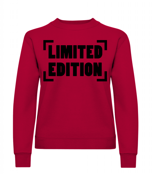Limited Edition Logo - Classic Ladies’ Set-In Sweatshirt - Red - Vorn