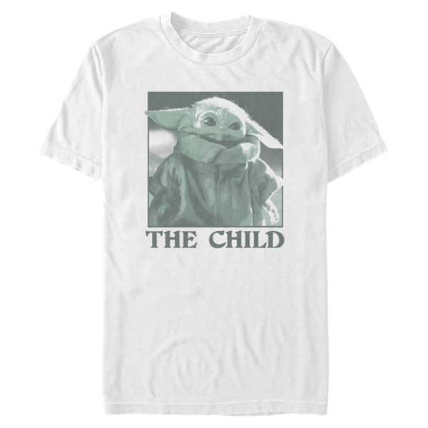 Star Wars - The Mandalorian - The Child Monochrome - Men's T-Shirt - White - Front