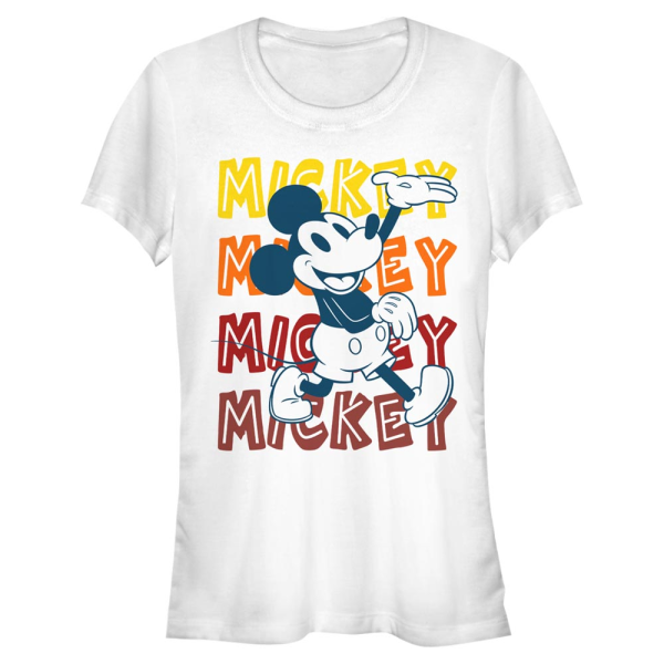 Disney Classics - Mickey Mouse - Mickey Mouse Hipster Mickey - Women's T-Shirt - White - Front