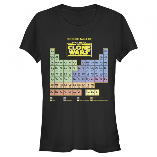 Star Wars - The Clone Wars - Clone Wars Clone Wars Table - Women's T-Shirt - Black - Front