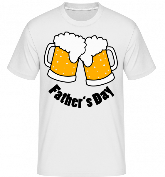 Father's Day Beer -  Shirtinator Men's T-Shirt - White - Vorn