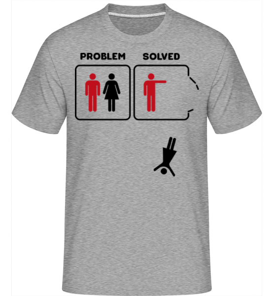 Problem Solved Man -  Shirtinator Men's T-Shirt - Heather grey - Front