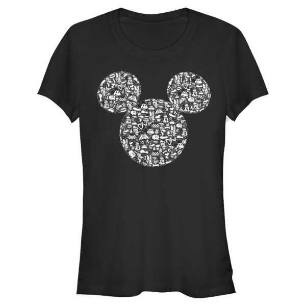Disney - Mickey Mouse - Mickey Icons Fill - Women's T-Shirt - Black - Front