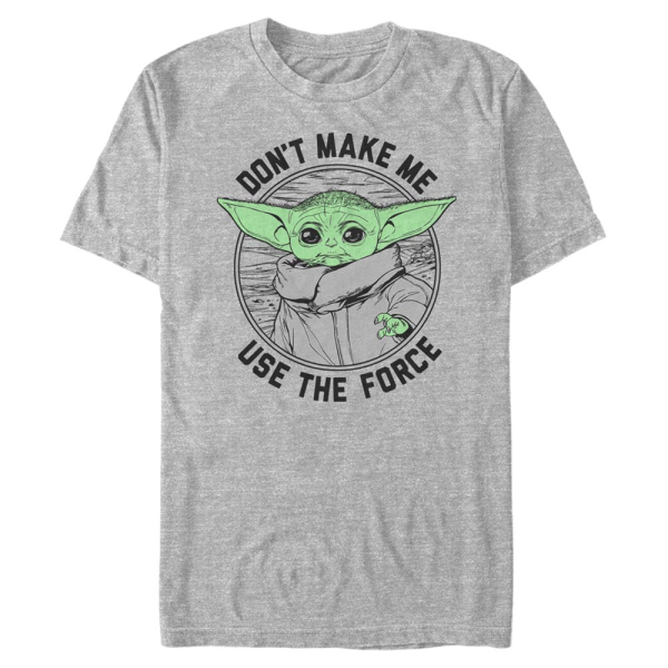 Star Wars - The Mandalorian - The Child Don't Make Me - Men's T-Shirt - Heather grey - Front