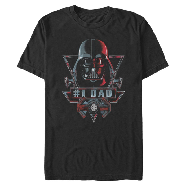 Star Wars - Darth Vader Dad Ranking Score - Father's Day - Men's T-Shirt - Black - Front