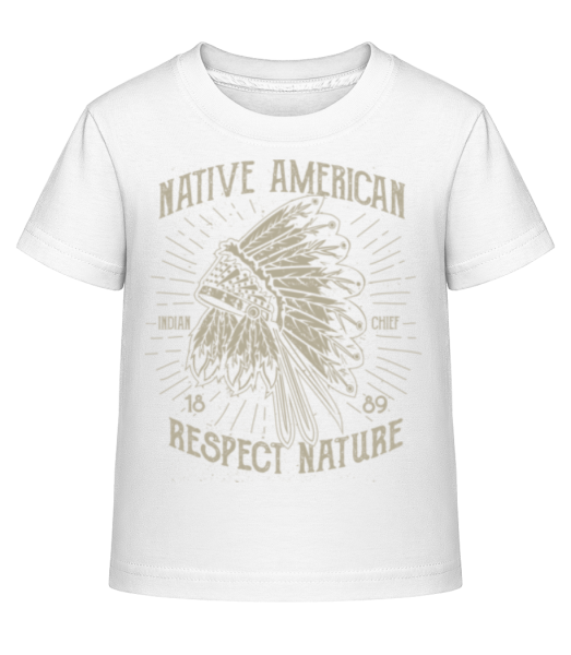 Native American Indian - Kid's Shirtinator T-Shirt - White - Front