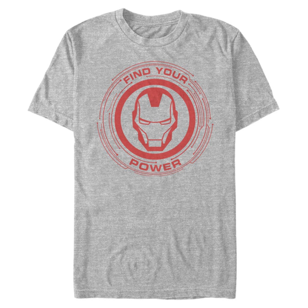 Marvel - Avengers - Iron Man Power of - Men's T-Shirt - Heather grey - Front