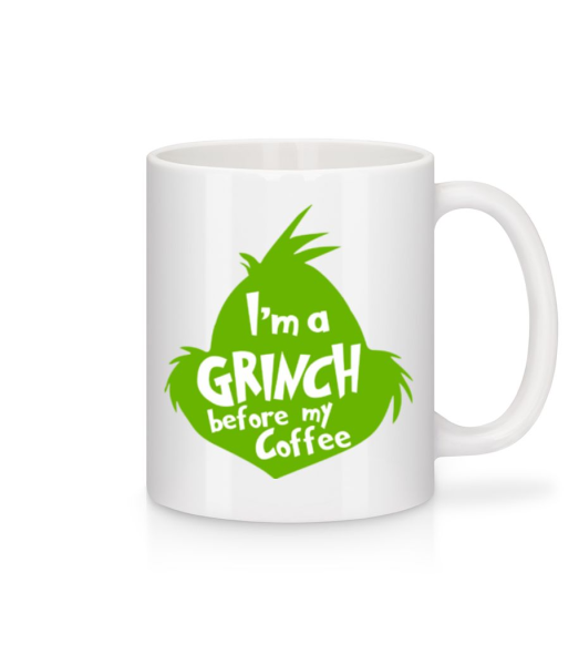 I'm A Grinch Before My Coffee - Mug - White - Front