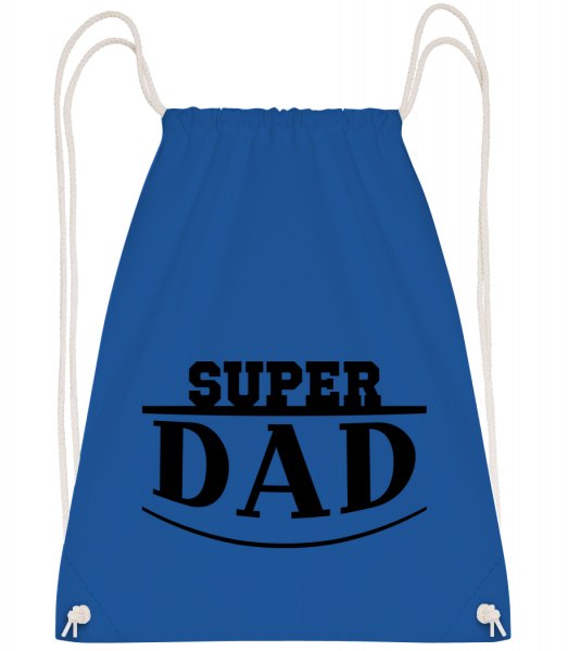 Super Dad Icon - Drawstring Backpack - Royal blue - Vorn