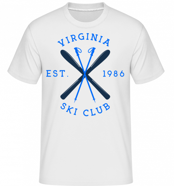 Virginia Ski Club Sign -  Shirtinator Men's T-Shirt - White - Vorn