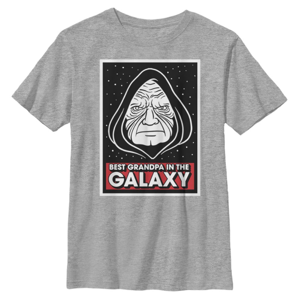 Star Wars - Emperor Palpatine Best Grampy - Kids T-Shirt - Heather grey - Front