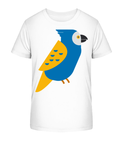 Parrot Picture - Kid's Bio T-Shirt Stanley Stella - White - Front