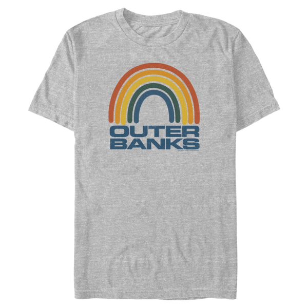 Netflix - Outer Banks - Logo OBX Rainbow - Men's T-Shirt - Heather grey - Front