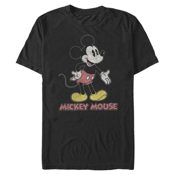 Disney - Mickey Mouse - Mickey Mouse 70'S Mickey - Men's T-Shirt - Black - Front