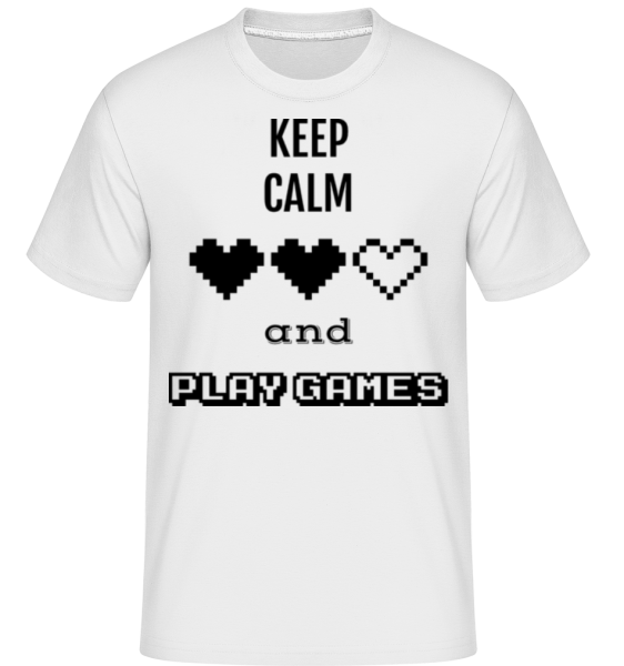Play Games -  Shirtinator Men's T-Shirt - White - Front