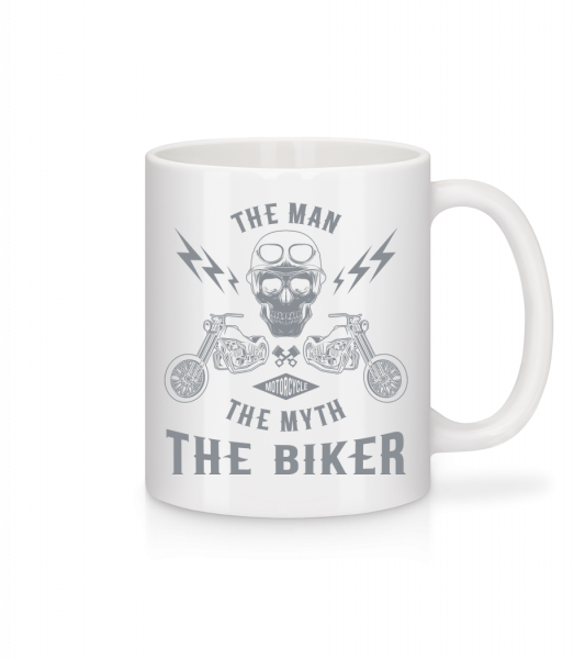 The Man The Myth The Biker - Mug - White - Vorn
