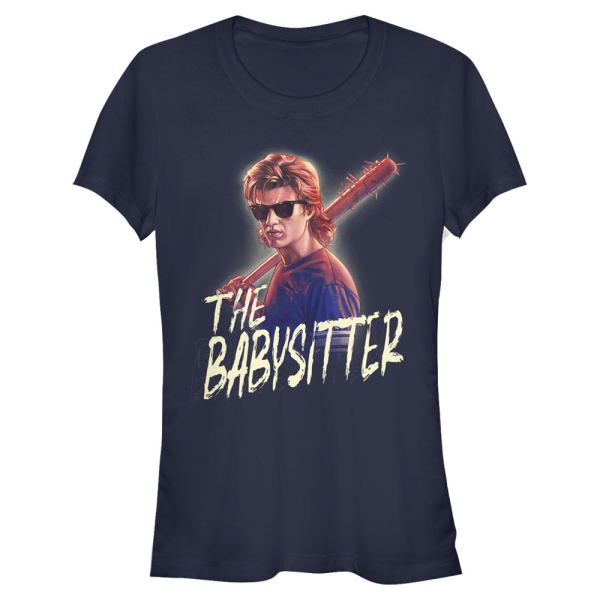 Netflix - Stranger Things - Steve The Babysitter - Women's T-Shirt - Navy - Front