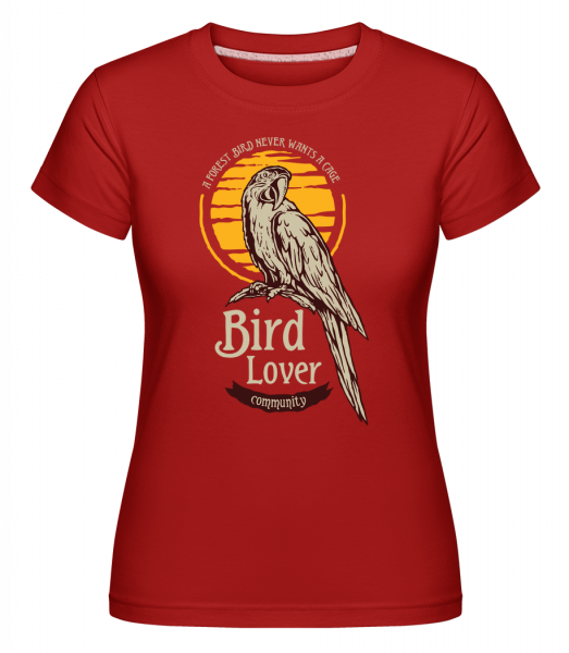 Tropical Bird -  Shirtinator Women's T-Shirt - Red - Vorn