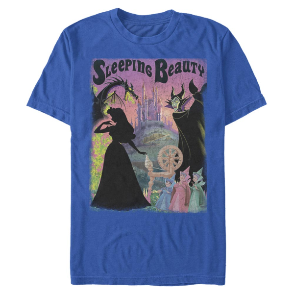 Disney - Sleeping Beauty - Skupina Poster - Men's T-Shirt - Royal blue - Front