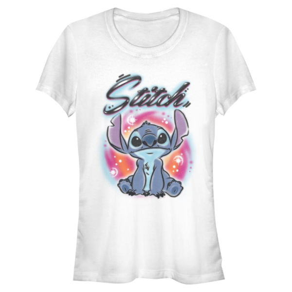 Disney Classics - Lilo & Stitch - Stitch Airbrush - Women's T-Shirt - White - Front